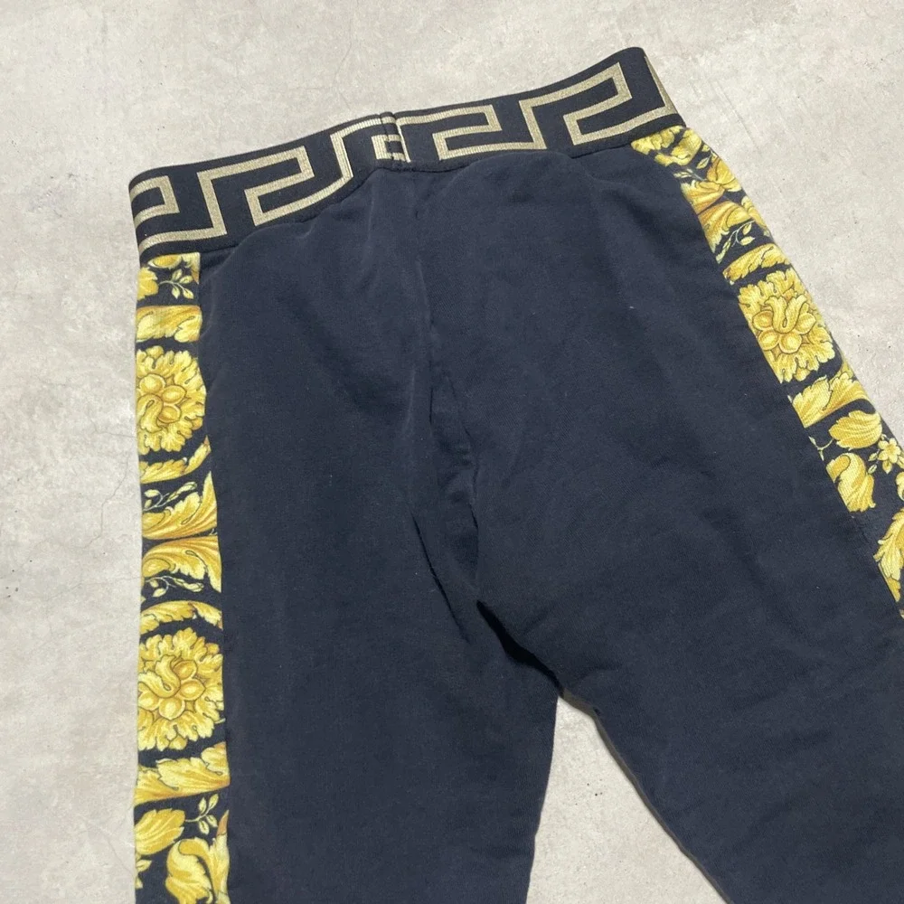 Versace Boy's Logo-Print Barocco Trim Sweat Pants Joggers Toddler 4 110/50